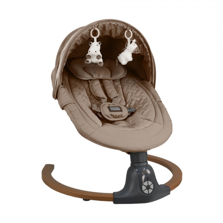 Bebestars Κούνια Ηλεκτρική Fluffy Natural Beige (257-182)