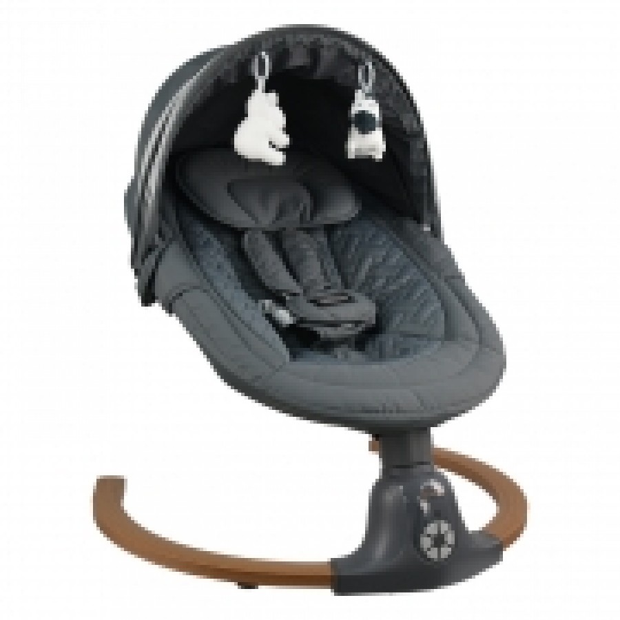 Bebestars Κούνια Ηλεκτρική Fluffy Smoked Grey (257-186)