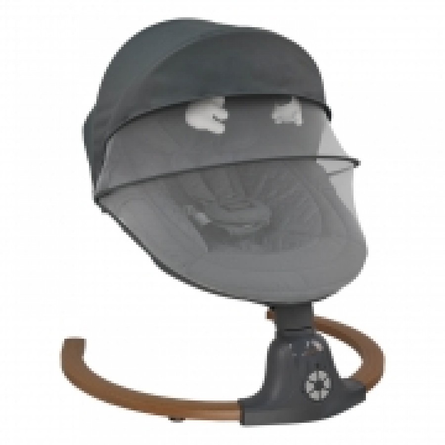 Bebestars Κούνια Ηλεκτρική Fluffy Smoked Grey (257-186)