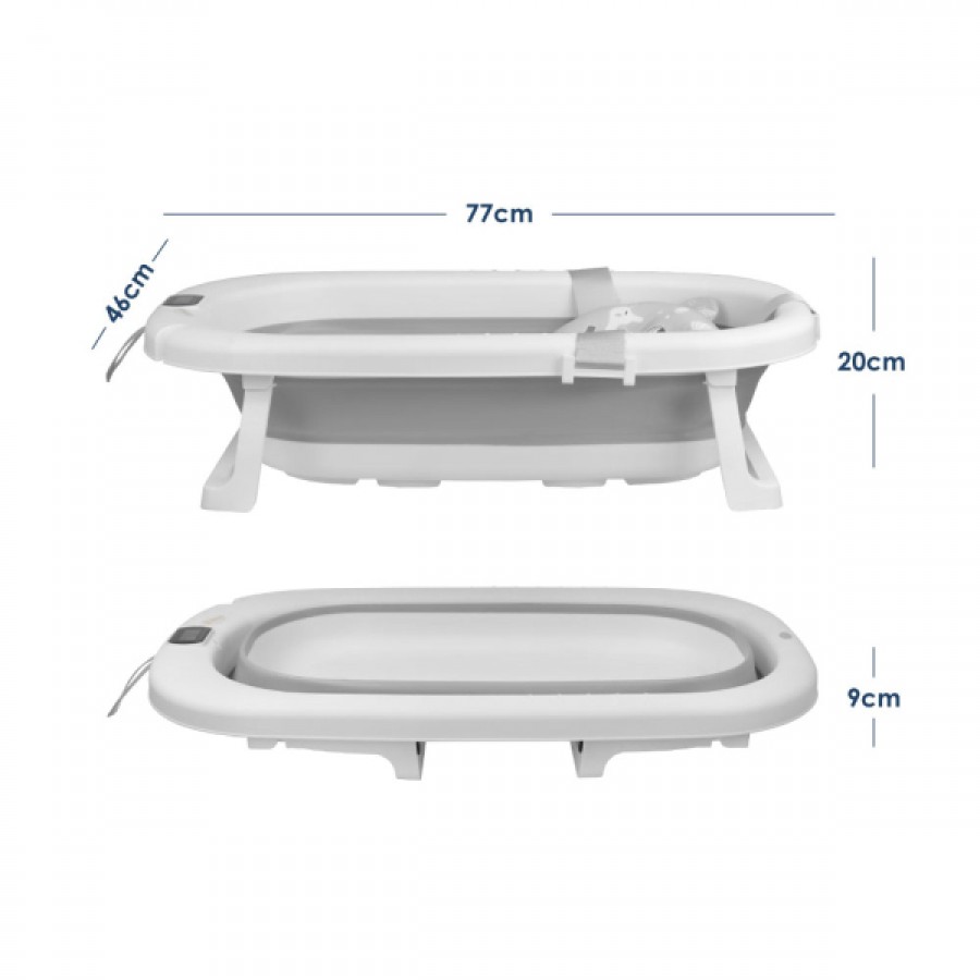 Bebestars  Σετ Μπανιέρα Πτυσσόμενη Με Θερμόμετρο & αξεσουάρ Foldy Set (26-100)