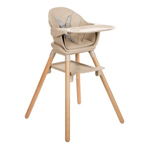 Ξύλινο Καρεκλάκι Φαγητού Kikkaboo Woody Beige (31004010174)