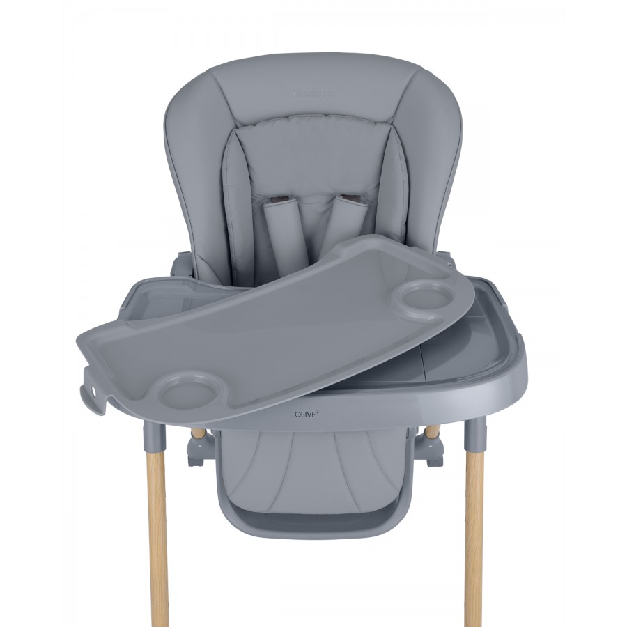 Kikkaboo Καρέκλα Φαγητού Olive 2 Grey (31004010208) Kikkaboo Καρέκλα Φαγητού Olive 2 Grey (31004010208)