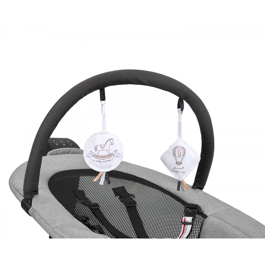 Kikkaboo Ηλεκτρική Ρηλάξ-Κούνια Zazu Grey (31005010096)