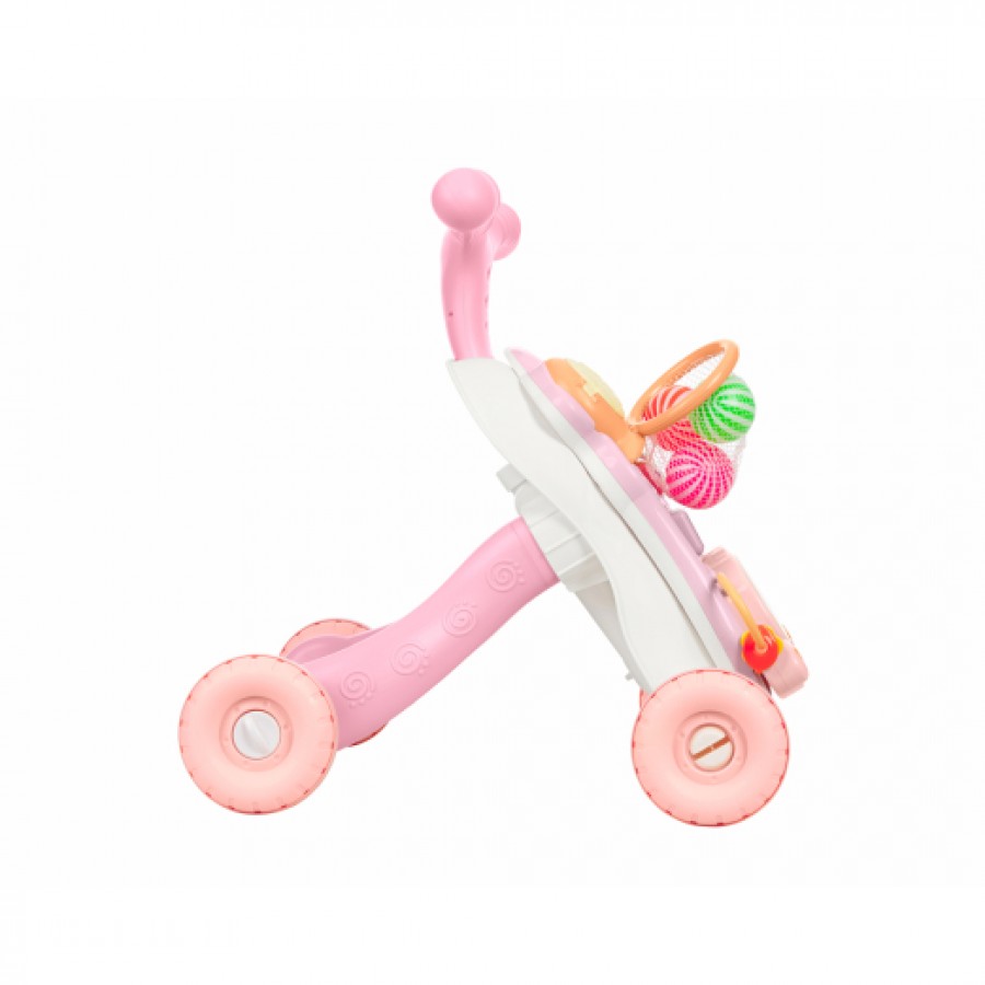 KikkaBoo Περπατούρα - Τραπεζάκι Δραστηριοτήτων Play & Grow Pink 3 in 1 (31005030074)