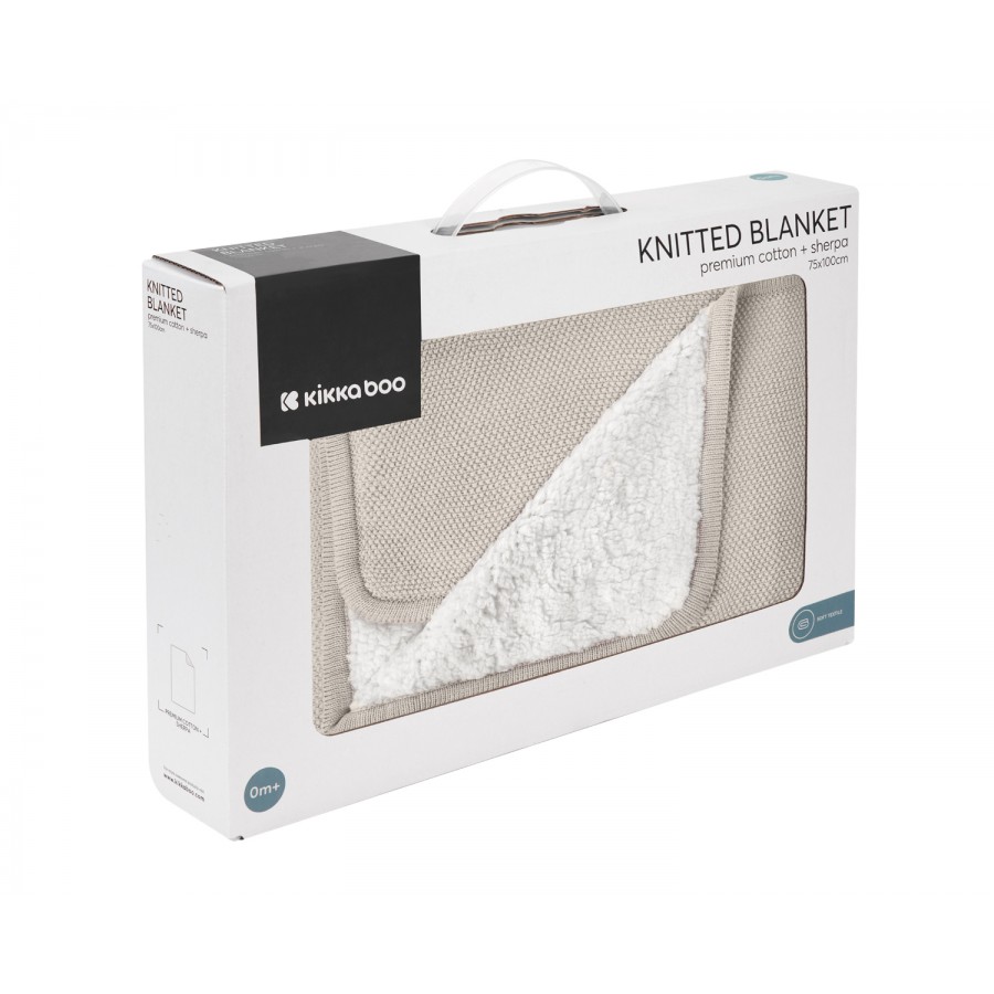 Kikka Boo Cuddle Blanket Knitted Double Face Knitted Sherpa Dream Beige (31103010048)