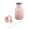 Kikka Boo Παιδικό Ανοξείδωτο Ποτηράκι με Χερούλι και Καλαμάκι Flora Blush 350ml  (31302030101)