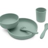 Kikkaboo  Σετ Φαγητού από Σιλικόνη 5 τεμαχίων Platinum Silicone Sage (31302050001)