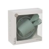 Kikkaboo  Σετ Φαγητού από Σιλικόνη 5 τεμαχίων Platinum Silicone Sage (31302050001)