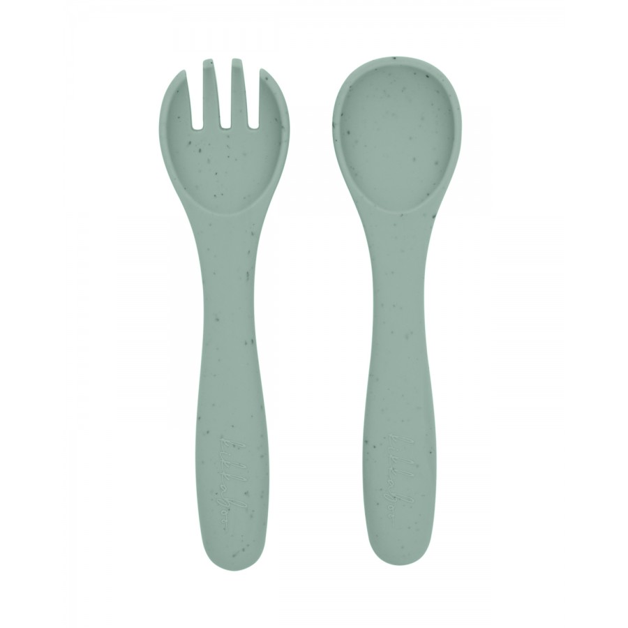 Kikkaboo  Σετ Φαγητού από Σιλικόνη 5 τεμαχίων Platinum Silicone Sage (31302050001)