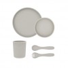 Kikkaboo  Σετ Φαγητού από Σιλικόνη 5 τεμαχίων Platinum Silicone Sand (31302050002)