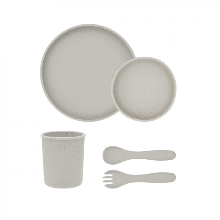 Kikkaboo  Σετ Φαγητού από Σιλικόνη 5 τεμαχίων Platinum Silicone Sand (31302050002)
