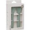 Kikkaboo Σετ Κουτάλι & Πιρούνι από Σιλικόνη Platinum Silicone Sage (31302050014)