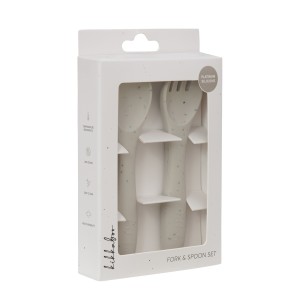 Kikkaboo Σετ Κουτάλι & Πιρούνι από Σιλικόνη Platinum Silicone Sand (31302050015) Kikkaboo Σετ Κουτάλι & Πιρούνι από Σιλικόνη Platinum Silicone Sand (31302050015)