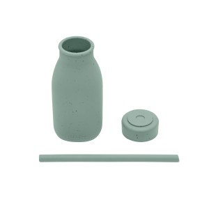 Kikkaboo Μπουκάλι με καλαμάκι από Σιλικόνη Platinum Silicone Sage (31302050019)