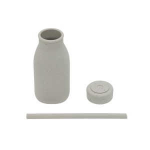 Kikkaboo Μπουκάλι με καλαμάκι από Σιλικόνη Platinum Silicone Sand (31302050020)