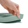 Kikkaboo Δίσκος Φαγητού από Σιλικόνη με χωρίσματα  Platinum Silicone Sage (31302050032)