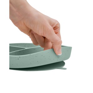 Kikkaboo Δίσκος Φαγητού από Σιλικόνη με χωρίσματα  Platinum Silicone Sage (31302050032)
