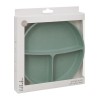 Kikkaboo Δίσκος Φαγητού από Σιλικόνη με χωρίσματα  Platinum Silicone Sage (31302050032)