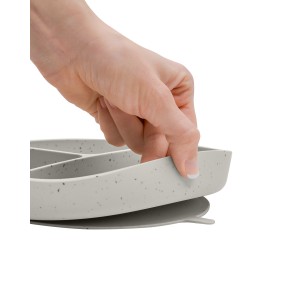 Kikkaboo Δίσκος Φαγητού από Σιλικ΄όνη με χωρίσματα  Platinum Silicone Sand (31302050033)