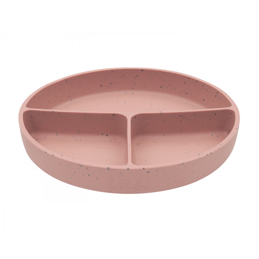 Kikkaboo Δίσκος Φαγητού από Σιλικόνη με χωρίσματα  Platinum Silicone Blush (31302050034)