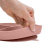 Kikkaboo Δίσκος Φαγητού από Σιλικόνη με χωρίσματα  Platinum Silicone Blush (31302050034)