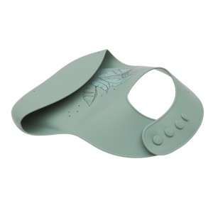 Kikkaboo Σαλιάρα από Platinum σιλικόνη Flora Sage (31302050038)