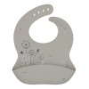 Kikkaboo Σαλιάρα από Platinum σιλικόνη Flora Sand (31302050039)