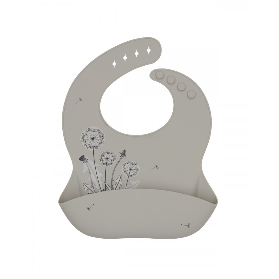 Kikkaboo Σαλιάρα από Platinum σιλικόνη Flora Sand (31302050039)