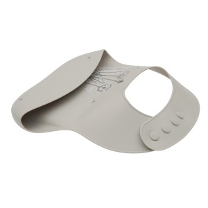 Kikkaboo Σαλιάρα από Platinum σιλικόνη Flora Sand (31302050039)