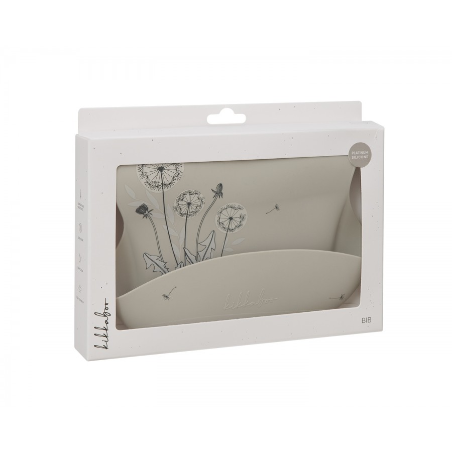 Kikkaboo Σαλιάρα από Platinum σιλικόνη Flora Sand (31302050039)