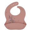 Kikkaboo Σαλιάρα από Platinum σιλικόνη Flora Blush (31302050040)