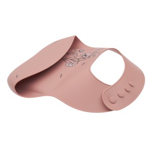 Kikkaboo Σαλιάρα από Platinum σιλικόνη Flora Blush (31302050040)