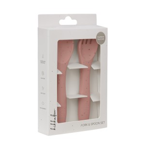Kikkaboo Σετ Κουτάλι & Πιρούνι από Σιλικόνη Platinum Silicone Blush (31302050044) Kikkaboo Σετ Κουτάλι & Πιρούνι από Σιλικόνη Platinum Silicone Blush (31302050044)