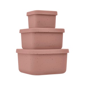 Kikkaboo  Σετ μπολάκια από Σιλικόνη 3 τεμαχίων Platinum Silicone Blush (31302050046)