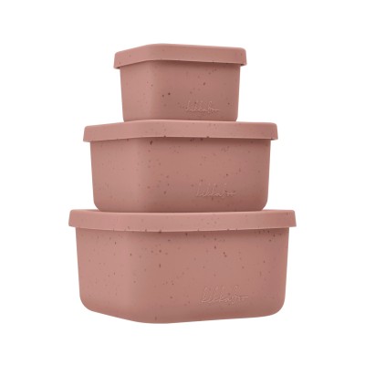 Kikkaboo  Σετ μπολάκια από Σιλικόνη 3 τεμαχίων Platinum Silicone Blush (31302050046)