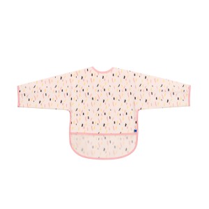 Kikkaboo Σαλιάρα-Ποδιά Αδιάβροχη με Μανίκια Arty Pink Pattern (31303030058)