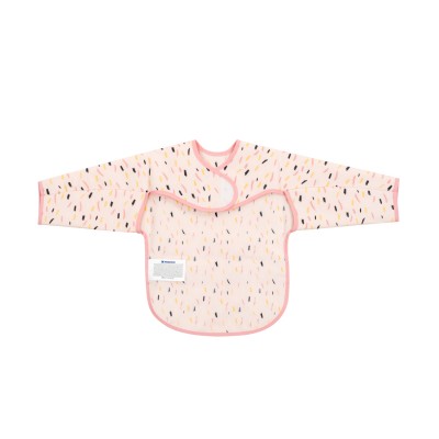 Kikkaboo Σαλιάρα-Ποδιά Αδιάβροχη με Μανίκια Arty Pink Pattern (31303030058)