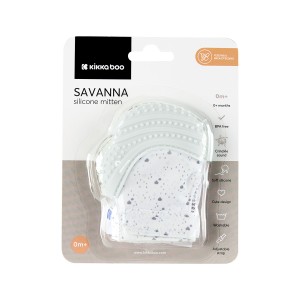 Kikkaboo  Γάντι οδοντοφυΐας Savanna Blue (31303040092) Kikkaboo  Γάντι οδοντοφυΐας Savanna Blue (31303040092)