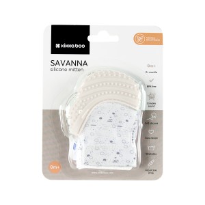 Kikkaboo  Γάντι οδοντοφυΐας Savanna Grey (31303040093) Kikkaboo  Γάντι οδοντοφυΐας Savanna Grey (31303040093)