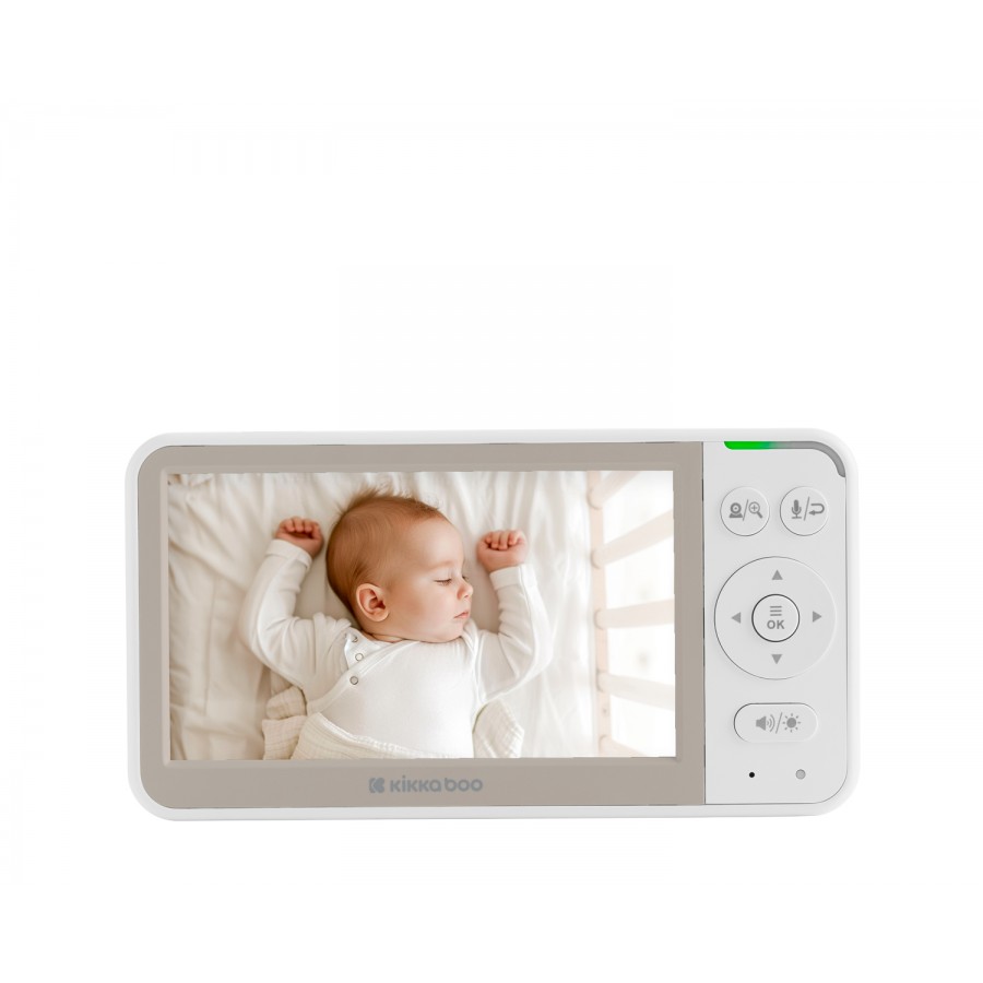 Kikka Boo Ενδοεπικοινωνία Μωρού Με Κάμερα & Ήχο 5'' Rhen Beige (31303040144)