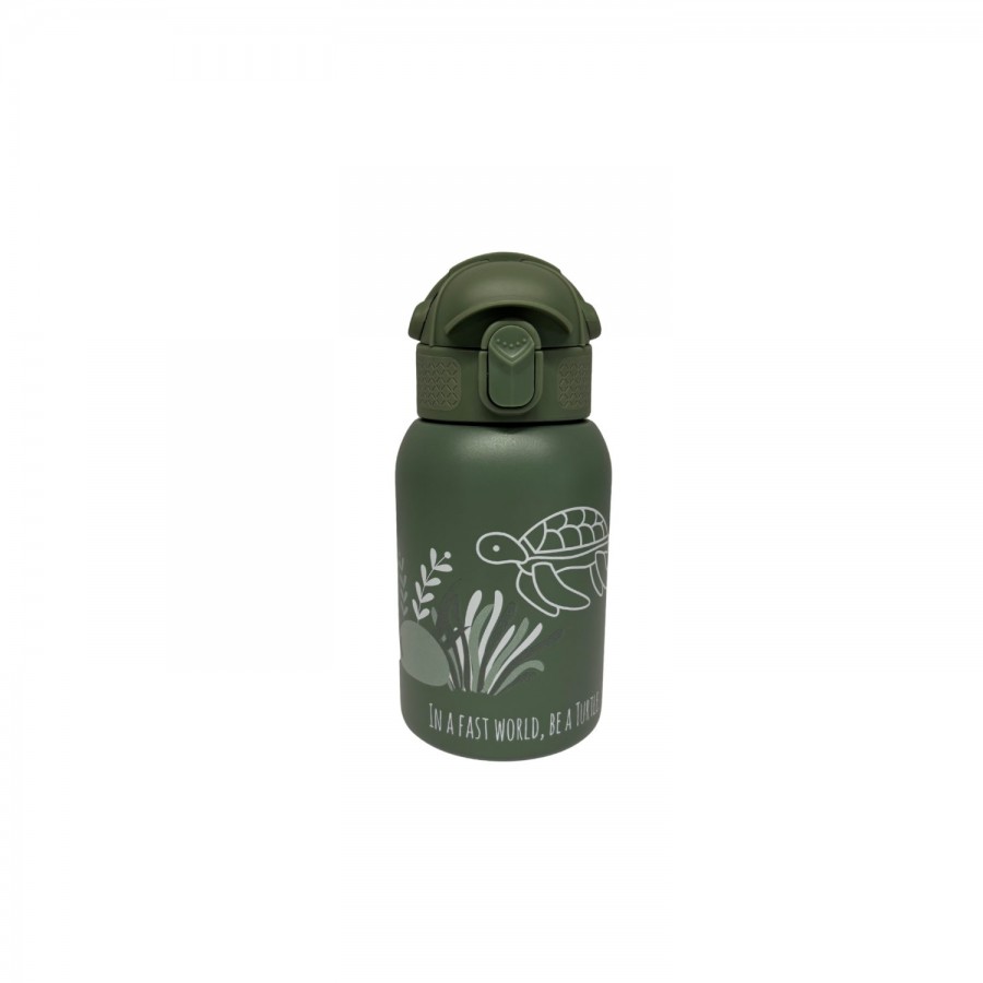 Abo Ανοξείδωτο Μπουκάλι-Θερμός 350ml – IN A FAST WORLD BE A TURTLE  (314003)
