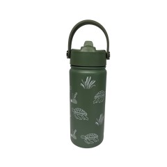Abo Ανοξείδωτο Μπουκάλι-Θερμός 500ml – IN A FAST WORLD BE A TURTLE (314403)