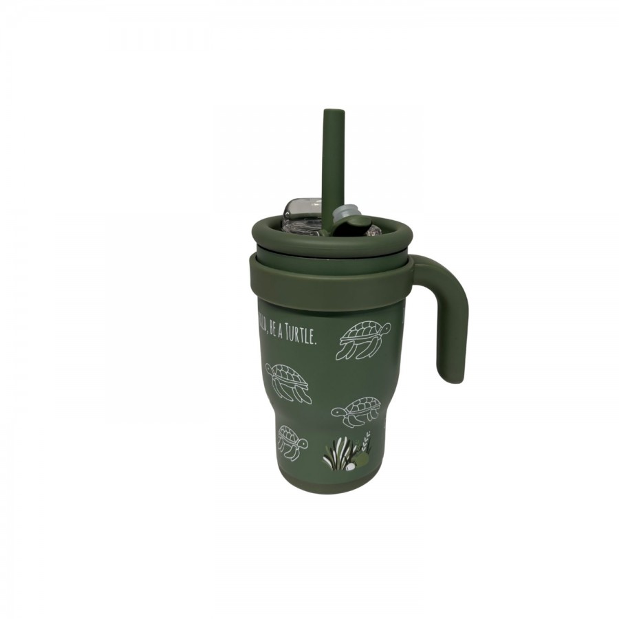 Abo Ανοξείδωτο Μπουκάλι-Θερμός 350ml με Χερούλι & Καλαμάκι –IN A FAST WORLD BE A TURTLE (314703) Abo Ανοξείδωτο Μπουκάλι-Θερμός 350ml με Χερούλι & Καλαμάκι –IN A FAST WORLD BE A TURTLE (314703)