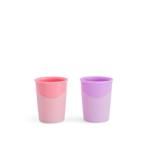Twistshake Εκπαιδευτικό Ποτήρι 170ml 6+Μηνών Pastel Pink Purple 2τμχ (32-08-78114)