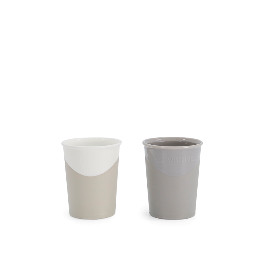 Twistshake Εκπαιδευτικό Ποτήρι 170ml 6+Μηνών Pastel Grey White 2τμχ (32-08-78596) Twistshake Εκπαιδευτικό Ποτήρι 170ml 6+Μηνών Pastel Grey White 2τμχ (32-08-78596)