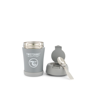 Twistshake Ισοθερμικό Δοχείο Φαγητού 350ml Pastel Grey (32-08-78751)