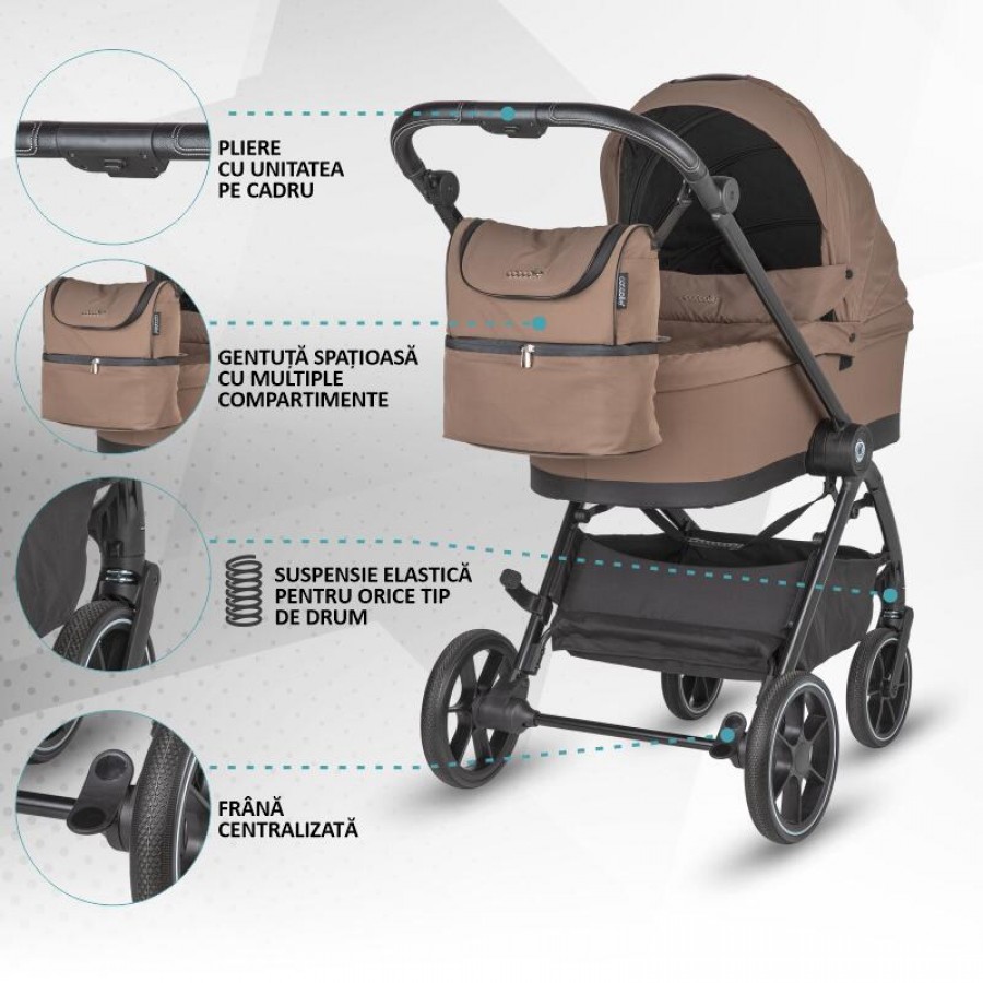 Coccolle Πολυκαρότσι 4σε1 Serry Liht Taupe (325065444-1)