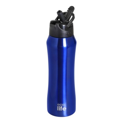 Eco Life Θερμός από ανοξείδωτο ατσάλι Blue Thermos 550ml Με Eσωτερικό Καλαμάκι (33-BO-3062) Eco Life Θερμός από ανοξείδωτο ατσάλι Blue Thermos 550ml Με Eσωτερικό Καλαμάκι (33-BO-3062)