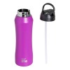 Eco Life Θερμός από ανοξείδωτο ατσάλι Pink Thermos 550ml Με Eσωτερικό Καλαμάκι (33-BO-3060)