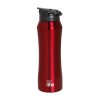 Eco Life Θερμός από ανοξείδωτο ατσάλι Red Thermos 550ml Με Eσωτερικό Καλαμάκι (33-BO-3063)